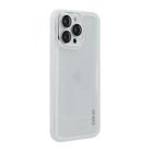 For iPhone 16 Pro ENKAY Hat-Prince Translucent Matte TPU Phone Case with Lens Film(White) - 1