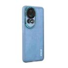 For Huawei nova 12 Pro ENKAY Hat-Prince Translucent Matte TPU Phone Case with Lens Film(Blue) - 1