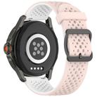 For Xiaomi Watch S4 Sport Liquid Two Color Silicone Watch Band(Pink White) - 2