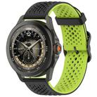 For Xiaomi Watch S4 Sport Liquid Two Color Silicone Watch Band(Black Lime) - 1