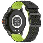 For Xiaomi Watch S4 Sport Liquid Two Color Silicone Watch Band(Black Lime) - 2