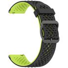 For Xiaomi Watch S4 Sport Liquid Two Color Silicone Watch Band(Black Lime) - 3