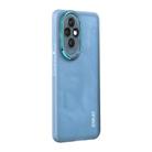 For Honor 200 ENKAY Hat-Prince Translucent Matte TPU Phone Case with Lens Film(Blue) - 1