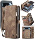 For Google Pixel 9 Pro XL CaseMe 008 Detachable Multifunctional Leather Phone Case(Brown) - 1