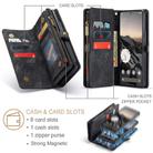 For Google Pixel 9 Pro XL CaseMe 008 Detachable Multifunctional Leather Phone Case(Black) - 2