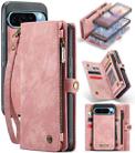 For Google Pixel 9 Pro XL CaseMe 008 Detachable Multifunctional Leather Phone Case(Pink) - 1