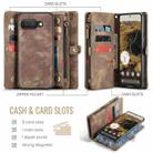 For Google Pixel 9a CaseMe 008 Detachable Multifunctional Leather Phone Case(Brown) - 2