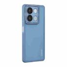 For Redmi Note 13 5G ENKAY Hat-Prince Translucent Matte TPU Phone Case with Lens Film(Blue) - 1