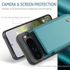 For Google Pixel 9 Pro XL CaseMe C22 Card Slots Holder RFID Anti-theft Phone Case(Green) - 3