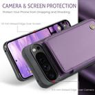 For Google Pixel 9 Pro XL CaseMe C22 Card Slots Holder RFID Anti-theft Phone Case(Purple) - 3