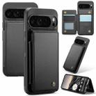 For Google Pixel 9 Pro XL CaseMe C22 Card Slots Holder RFID Anti-theft Phone Case(Black) - 1