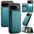 For Google Pixel 9 / 9 Pro CaseMe C22 Card Slots Holder RFID Anti-theft Phone Case(Green) - 1