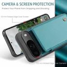 For Google Pixel 9 / 9 Pro CaseMe C22 Card Slots Holder RFID Anti-theft Phone Case(Green) - 3