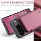 For Google Pixel 9 / 9 Pro CaseMe C22 Card Slots Holder RFID Anti-theft Phone Case(Wine) - 3