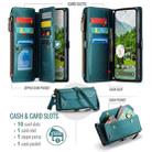 For Google Pixel 9 Pro XL CaseMe C36 Card Slots Zipper Wallet RFID Anti-theft Leather Phone Case(Green) - 2