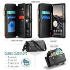 For Google Pixel 9 / 9 Pro CaseMe C36 Card Slots Zipper Wallet RFID Anti-theft Leather Phone Case(Black) - 2