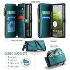 For Google Pixel 9 / 9 Pro CaseMe C36 Card Slots Zipper Wallet RFID Anti-theft Leather Phone Case(Green) - 2