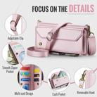 For Google Pixel 9a CaseMe C36 Card Slots Zipper Wallet RFID Anti-theft Leather Phone Case(Pink) - 3