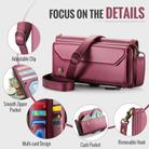 For Google Pixel 9a CaseMe C36 Card Slots Zipper Wallet RFID Anti-theft Leather Phone Case(Wine) - 3