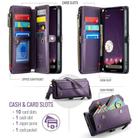 For Google Pixel 9a CaseMe C36 Card Slots Zipper Wallet RFID Anti-theft Leather Phone Case(Purple) - 2