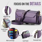 For Google Pixel 9a CaseMe C36 Card Slots Zipper Wallet RFID Anti-theft Leather Phone Case(Purple) - 3