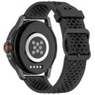 For Xiaomi Watch S4 Sport Liquid Pure Color Silicone Watch Band(Black) - 2