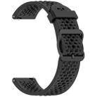 For Xiaomi Watch S4 Sport Liquid Pure Color Silicone Watch Band(Black) - 3