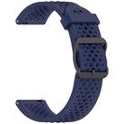 For Xiaomi Watch S4 Sport Liquid Pure Color Silicone Watch Band(Dark Blue) - 3