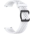 For Xiaomi Watch S4 Sport Liquid Pure Color Silicone Watch Band(White) - 3