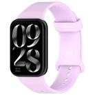 For Xiaomi Mi Band 8 Pro Butterfly Color Buckle Silicone Watch Band(Lilac) - 1