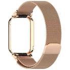 For Xiaomi Mi Band 8 Pro Metal Frame + Milan Magnetic Stainless Steel Integrated Watch Band(Rose Gold) - 3