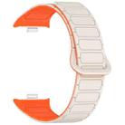 For Xiaomi Smart Band 9 Pro / 8 Pro Reverse Buckle Magnetic Silicone Watch Band(Starlight Orange) - 3