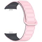 For Redmi Watch 4 Reverse Buckle Magnetic Silicone Watch Band(Light Pink Gray) - 3