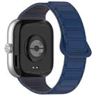 For Redmi Watch 4 Reverse Buckle Magnetic Silicone Watch Band(Midnight Blue Gray) - 2