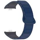 For Redmi Watch 4 Reverse Buckle Magnetic Silicone Watch Band(Midnight Blue Gray) - 3