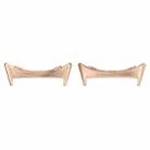 For Google Pixel Watch 3 41mm 1 Pair Stainless Steel Metal Watch Band Connector(Rose Gold) - 1
