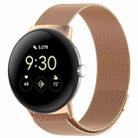 For Google Pixel Watch 3 41mm Milanese Metal Magnetic Watch Band(Rose Gold) - 1