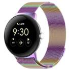 For  Google Pixel Watch 3 45mm Milanese Metal Magnetic Watch Band(Colorful) - 1