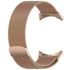 For  Google Pixel Watch 3 45mm Milanese Metal Magnetic Watch Band(Rose Gold) - 2