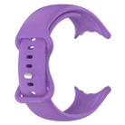 For  Google Pixel Watch 3 41mm Solid Color Butterfly Buckle Silicone Watch Band, Size:L(Purple) - 3