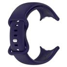 For  Google Pixel Watch 3 41mm Solid Color Butterfly Buckle Silicone Watch Band, Size:L(Dark Blue) - 3