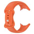 For  Google Pixel Watch 3 41mm Solid Color Butterfly Buckle Silicone Watch Band, Size:L(Orange) - 2