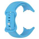 For  Google Pixel Watch 3 45mm Solid Color Butterfly Buckle Silicone Watch Band, Size:L(Sky Blue) - 3