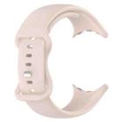 For  Google Pixel Watch 3 45mm Solid Color Butterfly Buckle Silicone Watch Band, Size:L(Pink) - 3