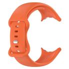 For  Google Pixel Watch 3 45mm Solid Color Butterfly Buckle Silicone Watch Band, Size:L(Orange) - 2