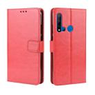 Retro Crazy Horse Texture Horizontal Flip Leather Case for Huawei P20 lite (2019) / Nova 5i, with Holder & Card Slots & Photo Frame(Red) - 1