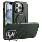 For iPhone 13 Pro Max Elk Lens Holder Magsafe Shockproof Phone Case(Green) - 1