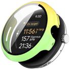 For Google Pixel Watch 3 41mm PC + Tempered Film Integrated Watch Protective Case(Yellow+Green) - 1