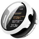 For Google Pixel Watch 3 45mm PC + Tempered Film Integrated Watch Protective Case(White) - 1