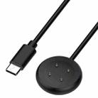 For Google Pixel Watch 3 41 / 45mm USB-C / Type-C Interface Smart Watch Charging Cable, Length: 1m(Black) - 1